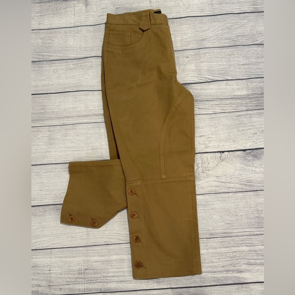 Alessandro Dell'Acqua Tan Button Detail women Pants Size 44 - Picture 8 of 14
